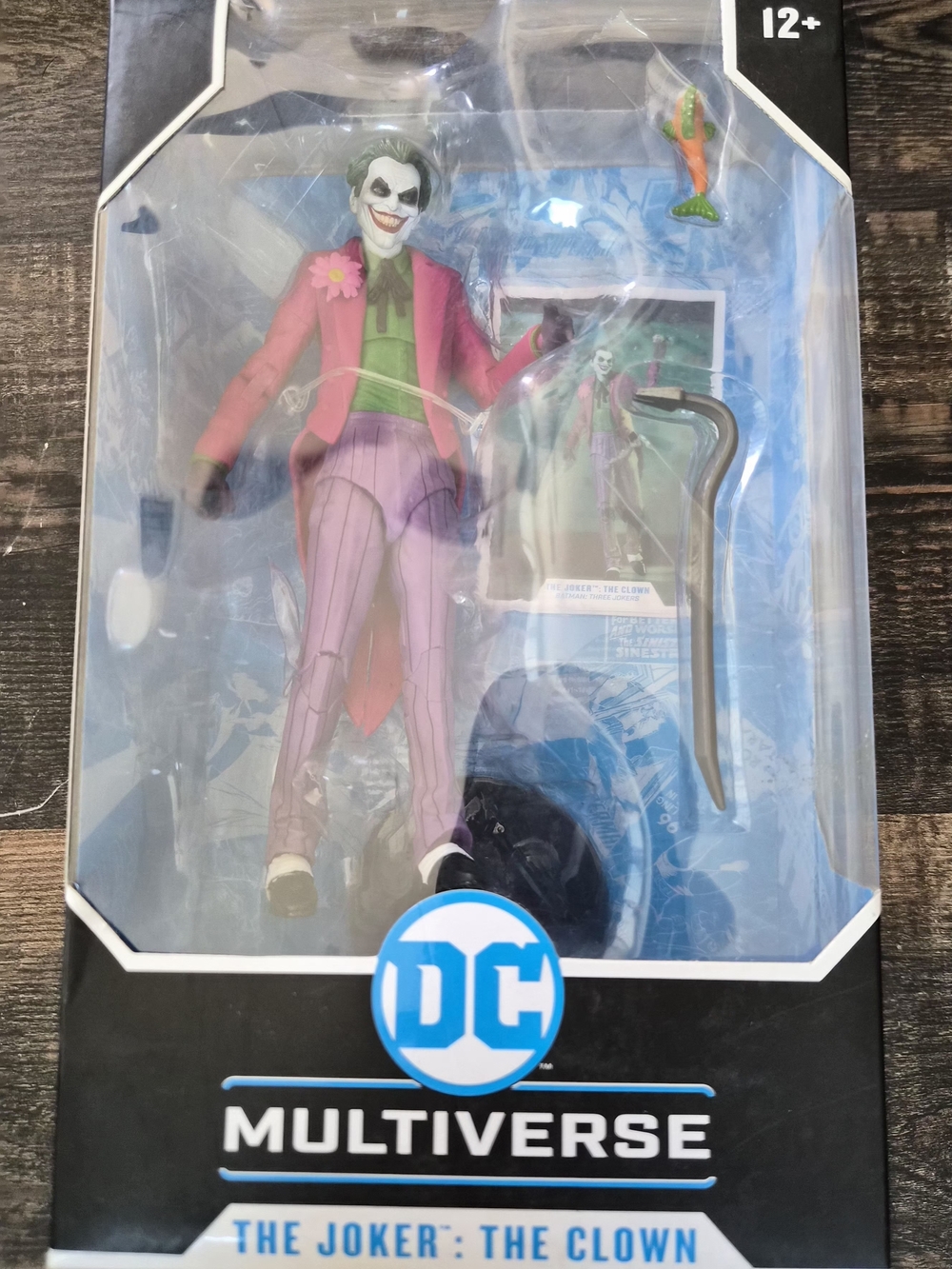 DC Joker Figure in Pink Jacket and Purple Pinstripe Pants